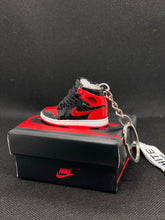 Load image into Gallery viewer, Jordan 1 &quot;Banned&quot; Glossy Keychain

