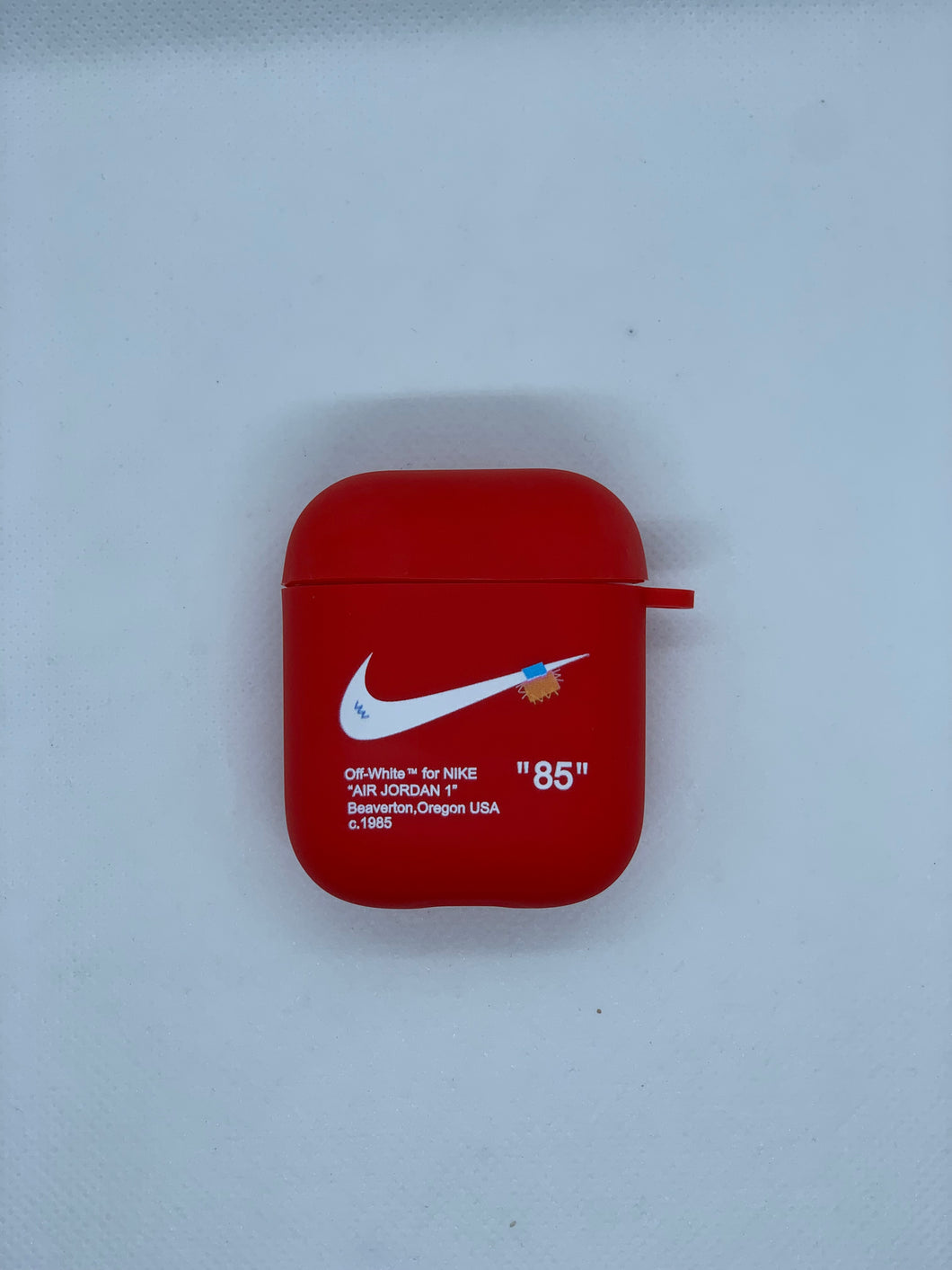 Off-White Airpods case (Red)
